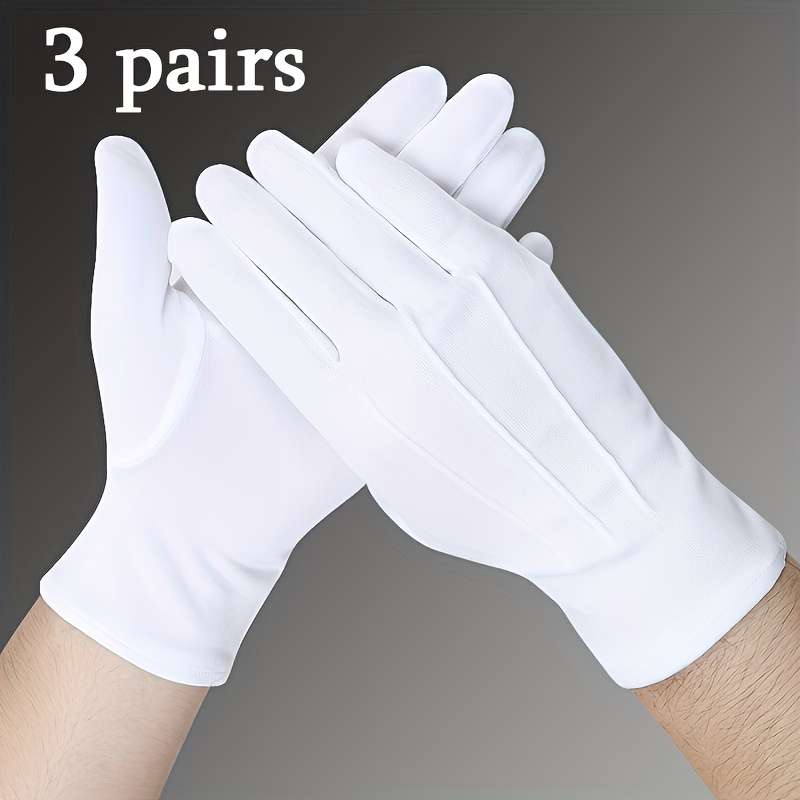 3 Pairs In white Household Cleaning Gloves
