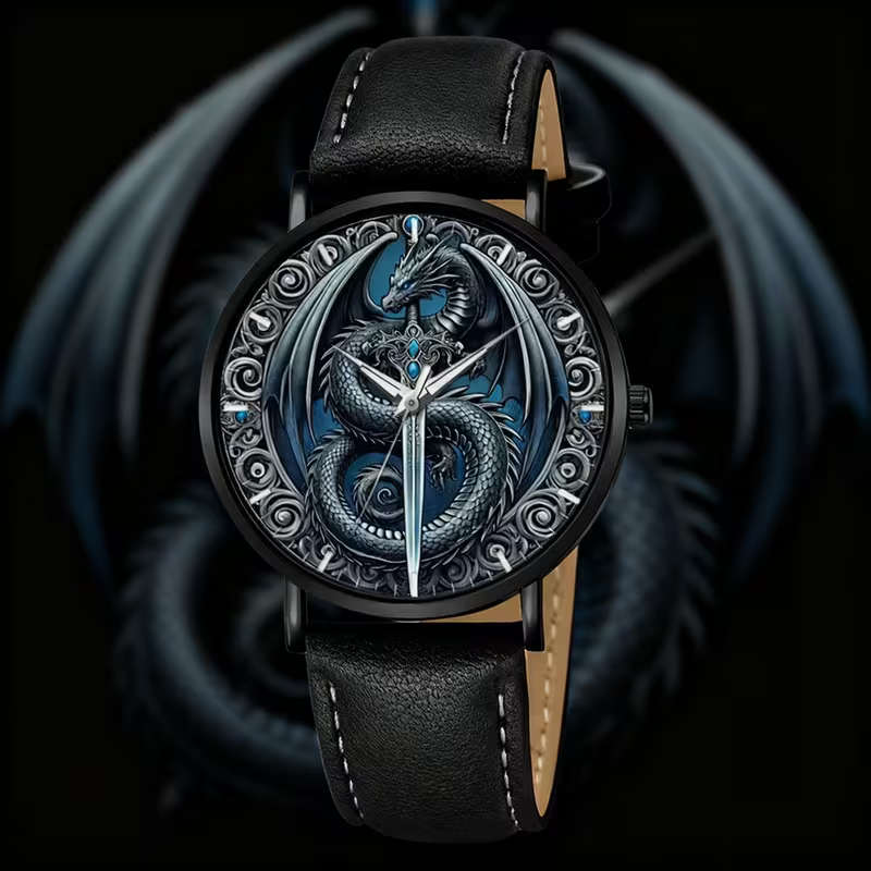 Sophisticated Men s Fashion Watch with PU Leather Strap