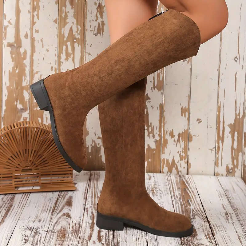 Women's Mid-Calf Boots Color Brown