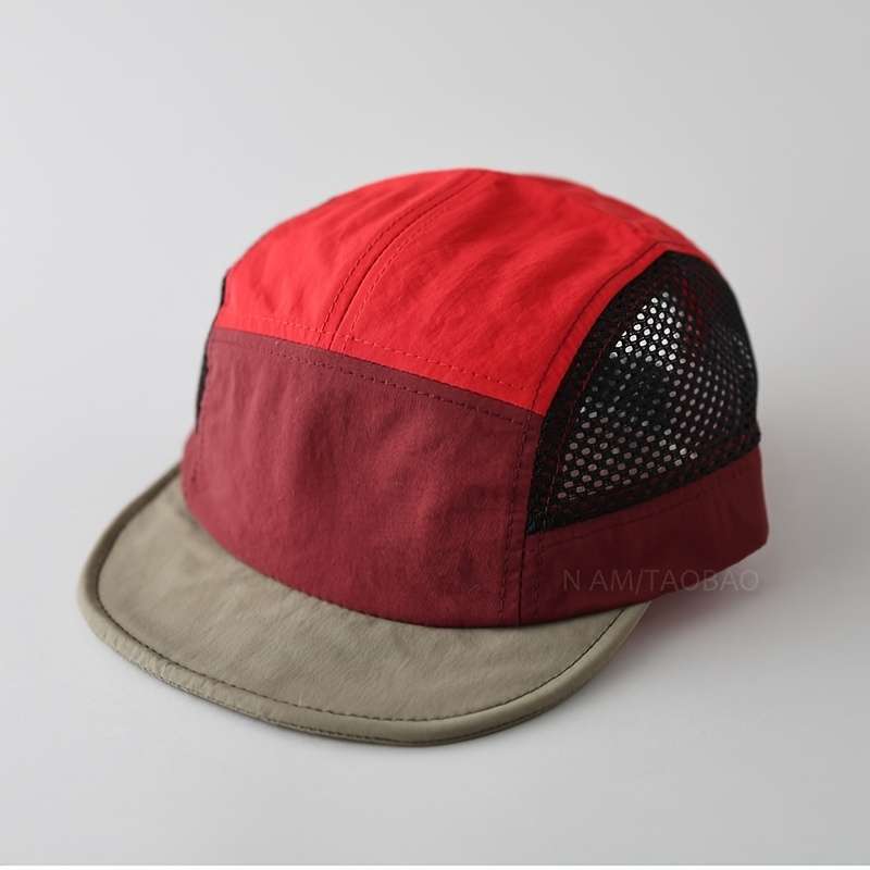 1pc Spring Summer Thin Five-Panel Quick-Dry Mesh Baseball Cap for Men and Women Breathable Casual
