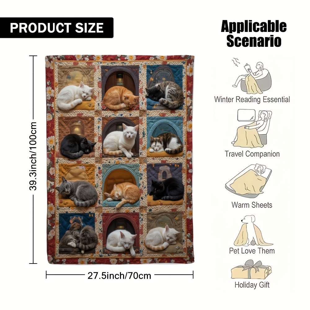 1ps Blanket Size 30Inx40In 75Cmx100Cm Ad'dFree Storage Bag