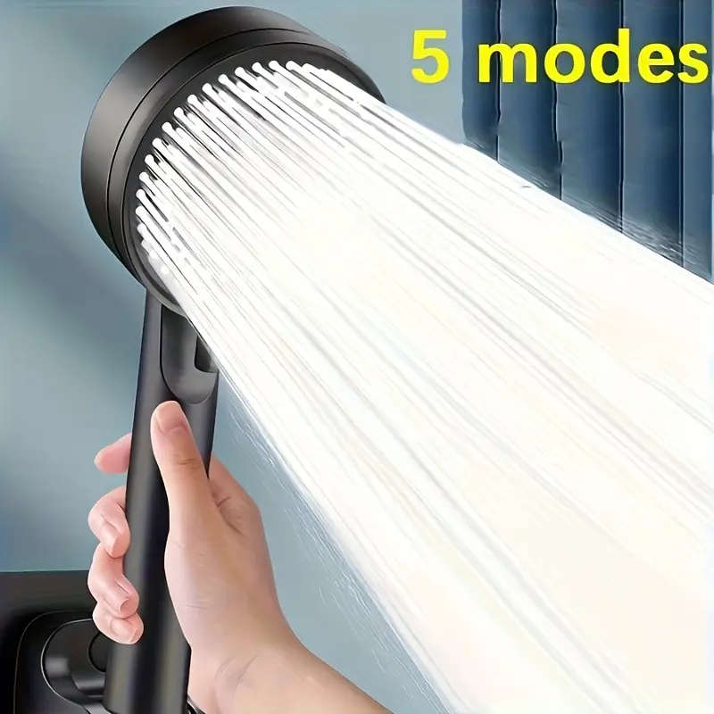 High-Pressure Handheld Shower Head with 5 Spray Modes