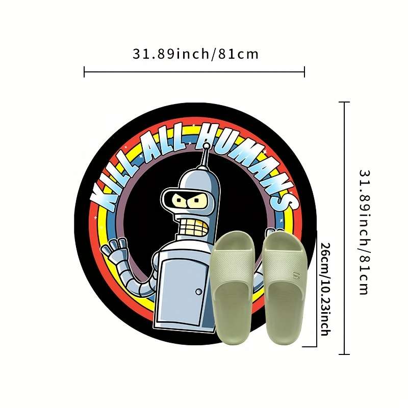 1Pc 31.89x31.89inch 81x81cm Floor Mat