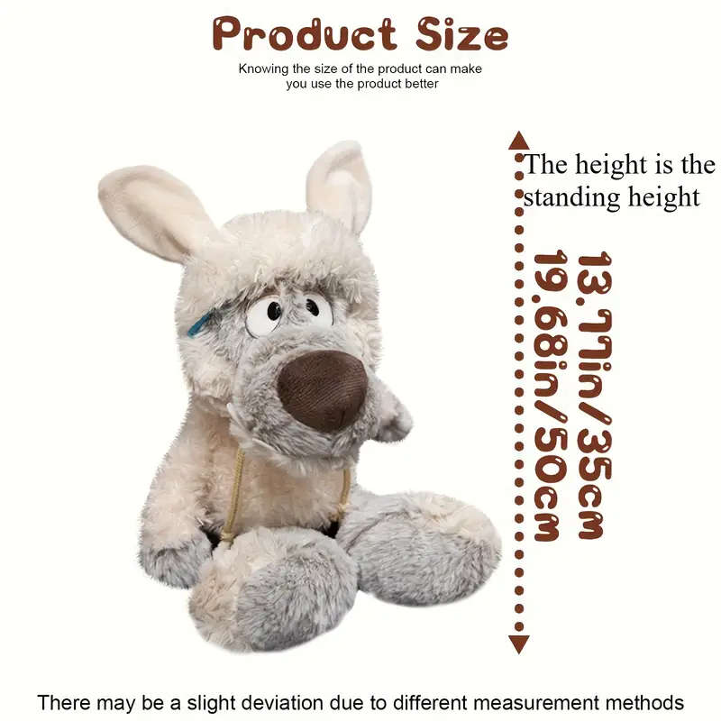 1 Soft Wool Sheepskin Coat Wolf Doll