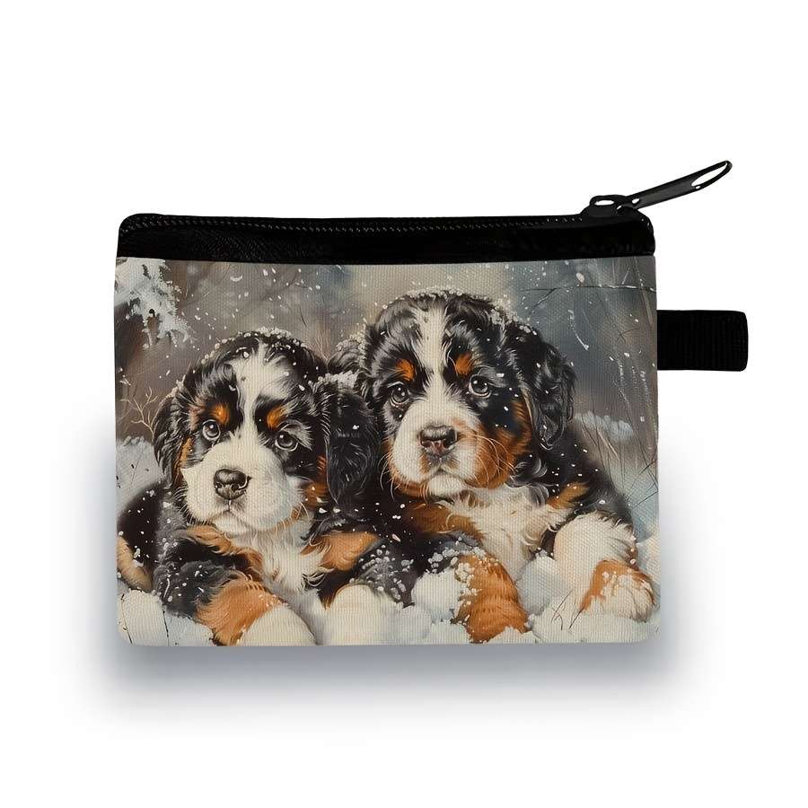 Cute Dog Pattern Coin Purse Lightweight And Durable Can Be Used To Store Banknotes And Coins