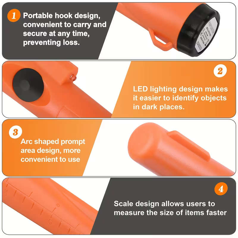 Professional Handheld Metal Detector Pinpointer with High Precision
