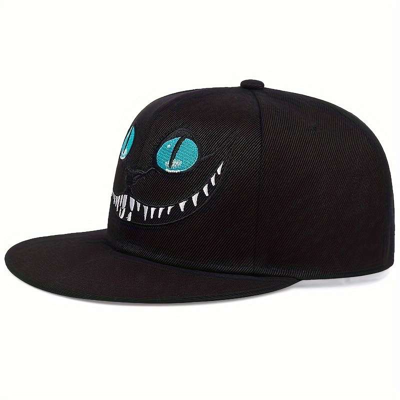 1pc Adjustable Breathable Baseball Cap With Embroidered Design Polyester Fabric Ventilated And Ad