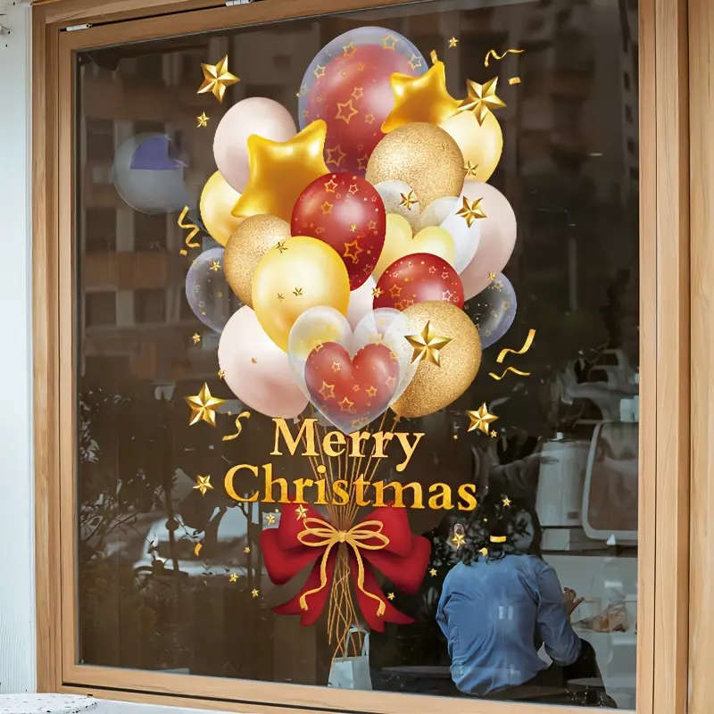 2 Christmas Window Stickers