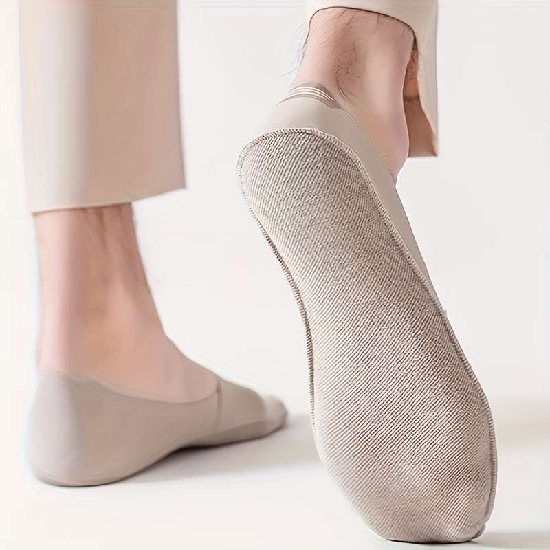 5 Pair Khaki Pack One Size High Elastic Socks