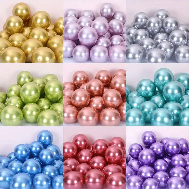 48 Pcs Shiny Metallic Balloons