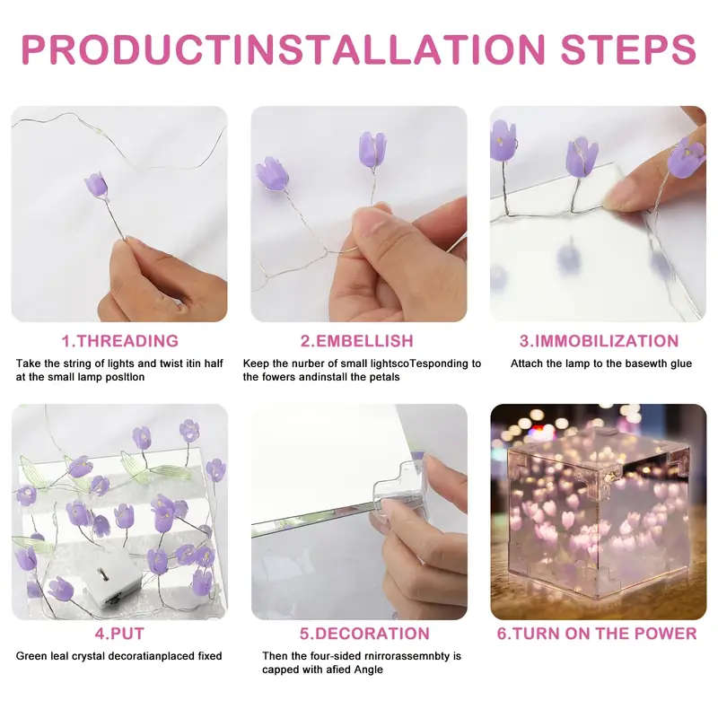 1 DIY Tulip Lamp Purple