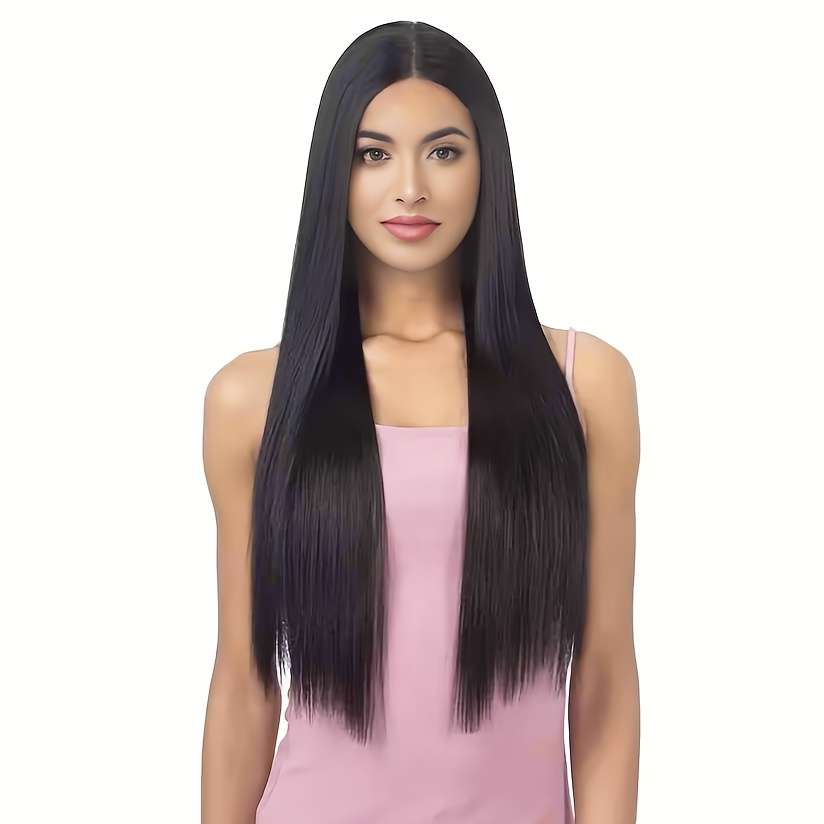 1Pc Black 71.12cm Fashion Design Wig