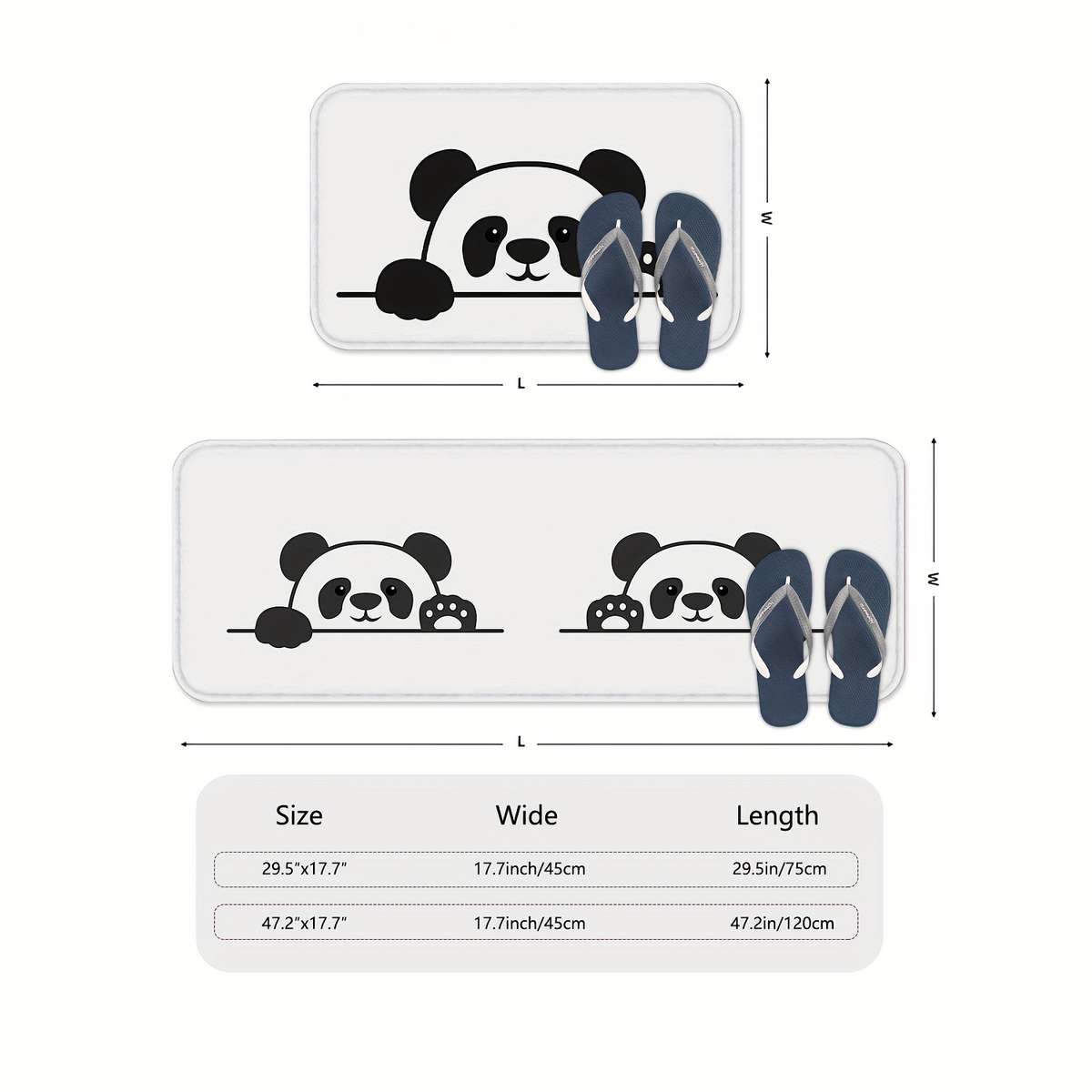 1Pc 45x75cm Floor Mat