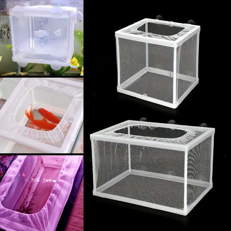 1 Square Transparent Fish Tank Isolator Box