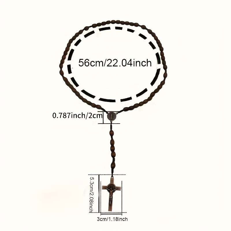 1 Piece A Brown Jesus Theme Pendant