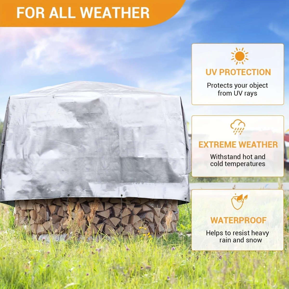 Silvery Thickened Waterproof Cloth