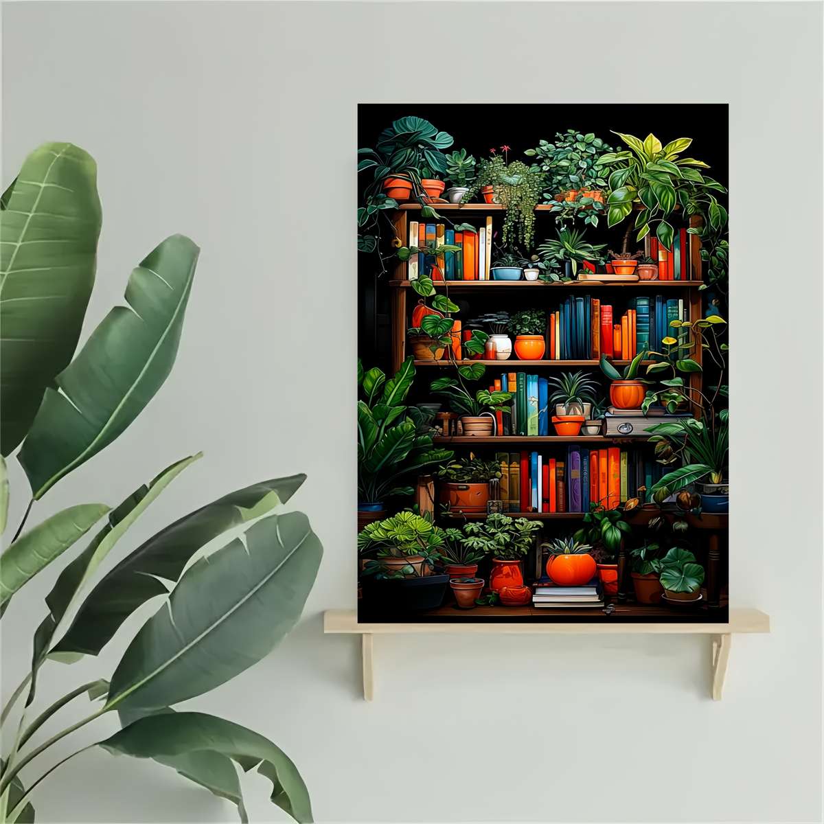 1000pcs DIY Jigsaw Puzzle Bookshelf Design Thick Durable White Cards Perfect fo