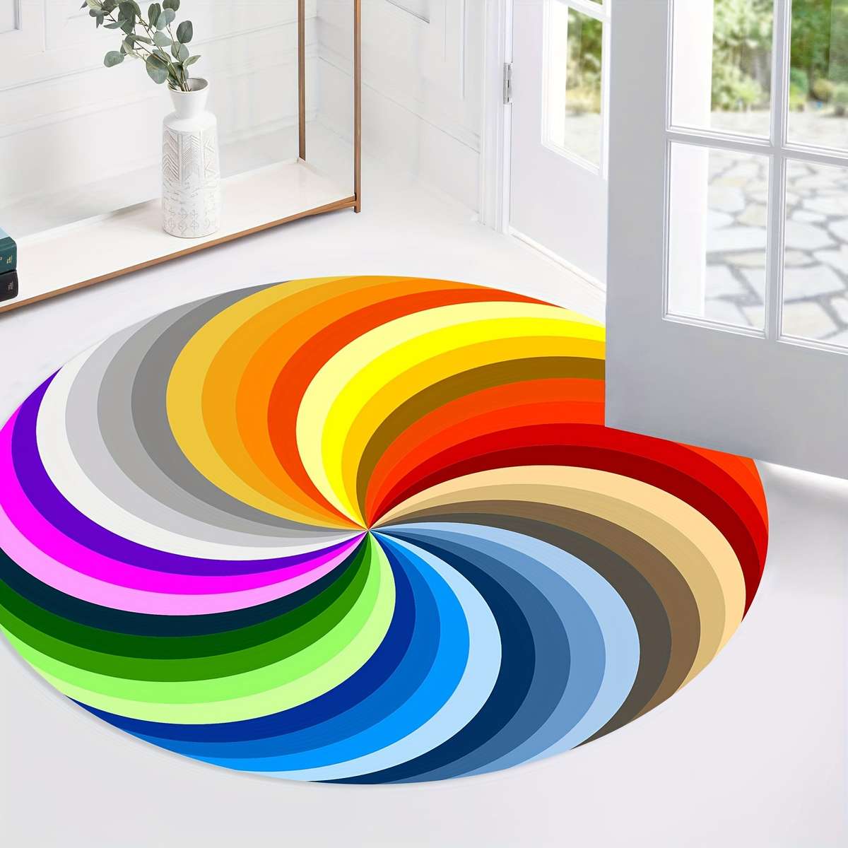1Pc Round 39x39inch 100x100cm Floor Mat