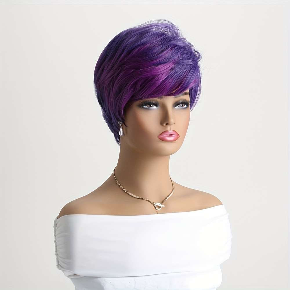 Purple 25.4cm Fashion Design Wig