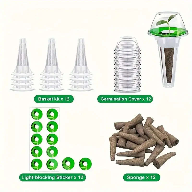 48 Piece Set Of Hydroponic Garden Accessories