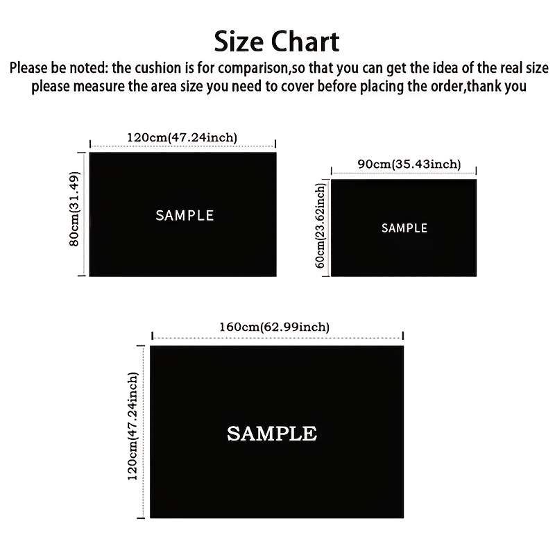 1Pc 80x120cm Floor Mat