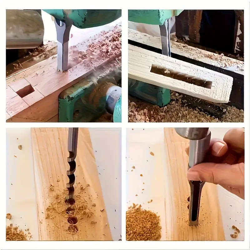 Steel Square Hole Drill Bit Set