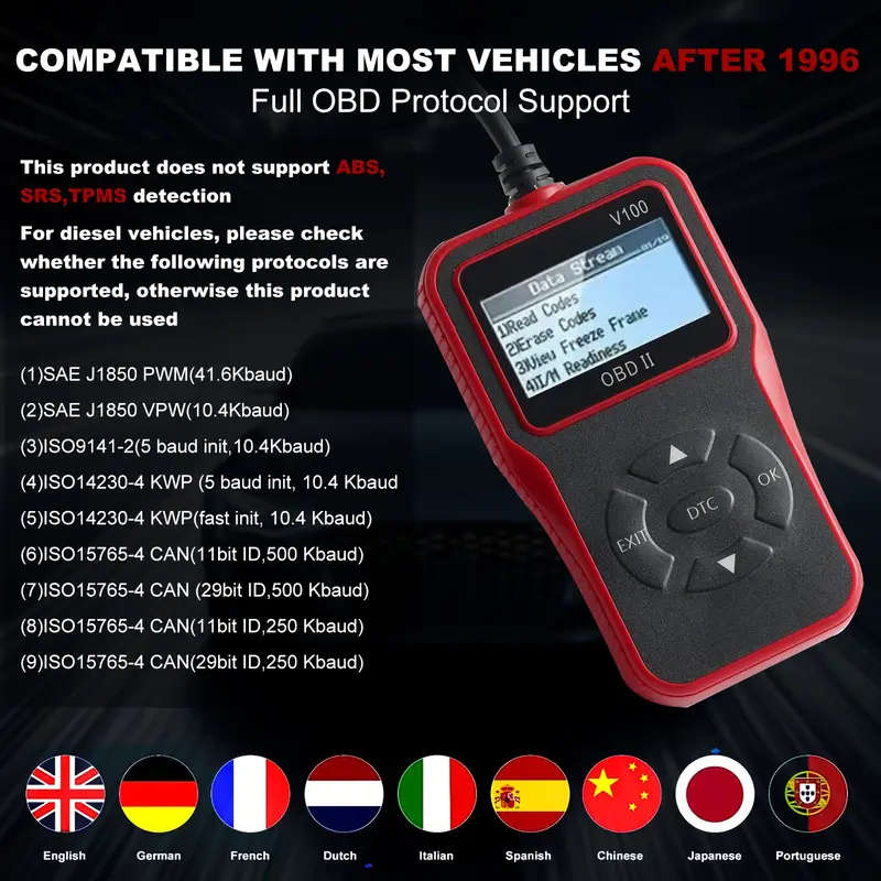 FULL OBD2 CAR DIAGNOSTIC SCANNER
