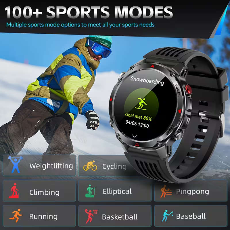 GPS Stainless Steel Sports Watch