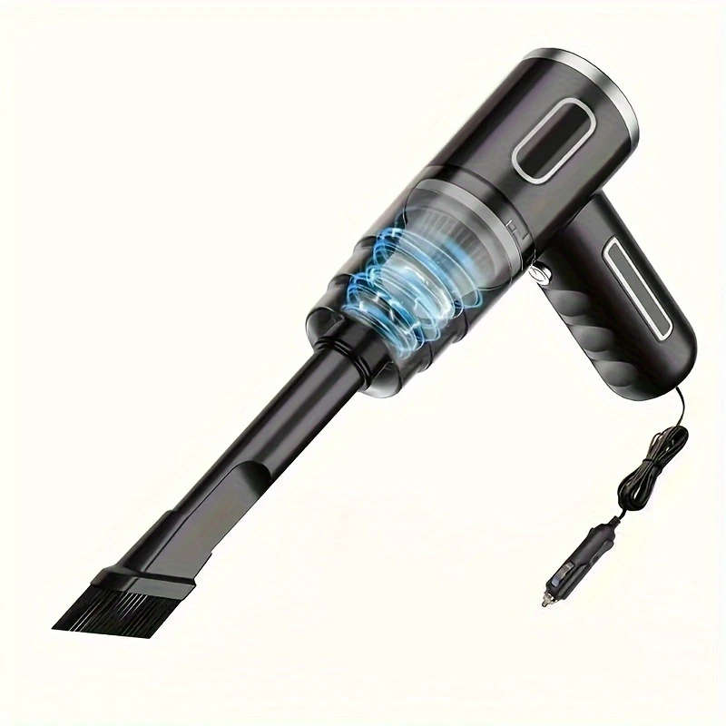 1pc Handheld 12V Car Vacuum Cleaner with Cord Compact Design for Easy Cleaning of Hard-to-Reach Area