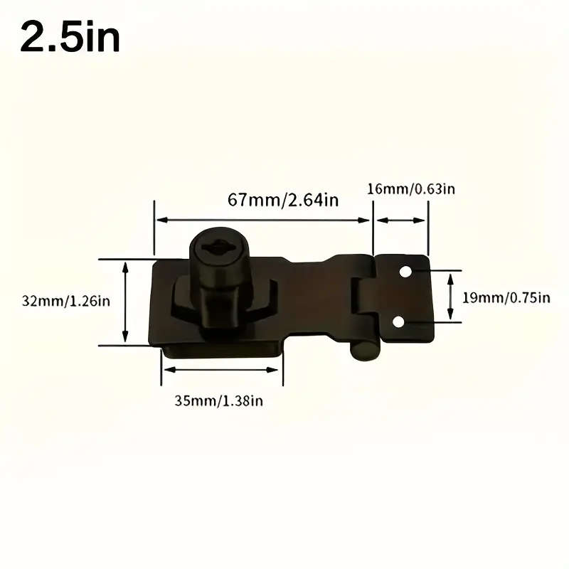 1 Metal Security Lock With Anti-Theft Cylinder