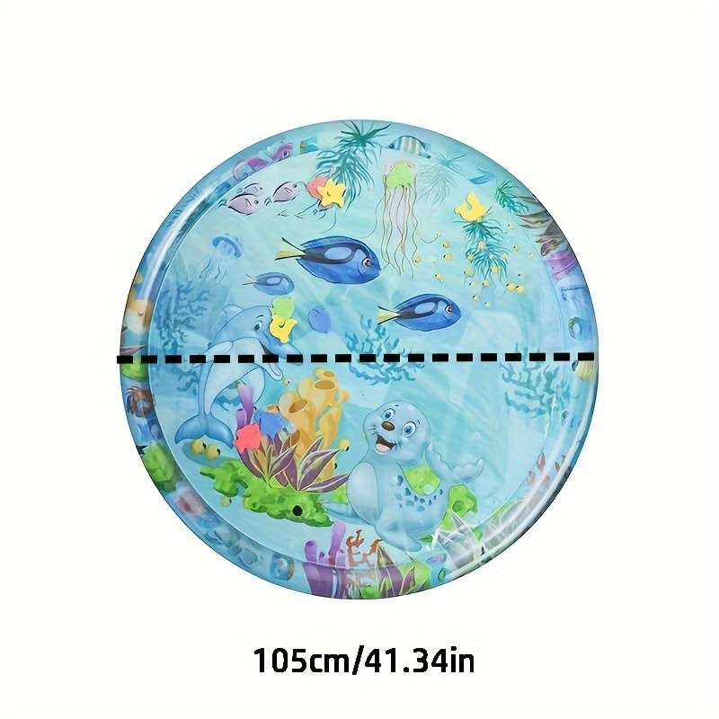 Blue Round Dolphin Cooling Pad