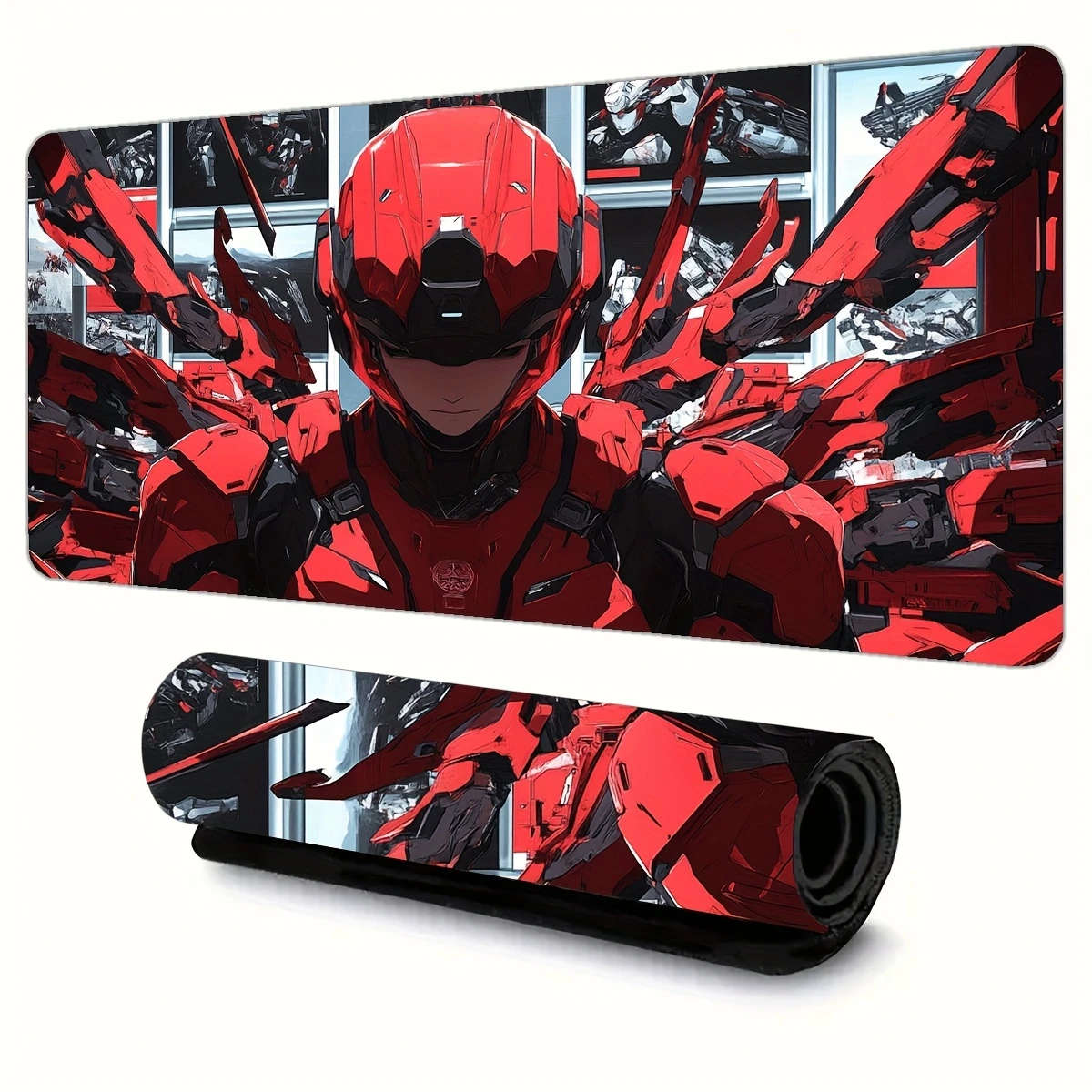 1pc 40x90cm Cyberpunk Technology Rubber Non-Slip Mouse Pad Durable Work Gaming