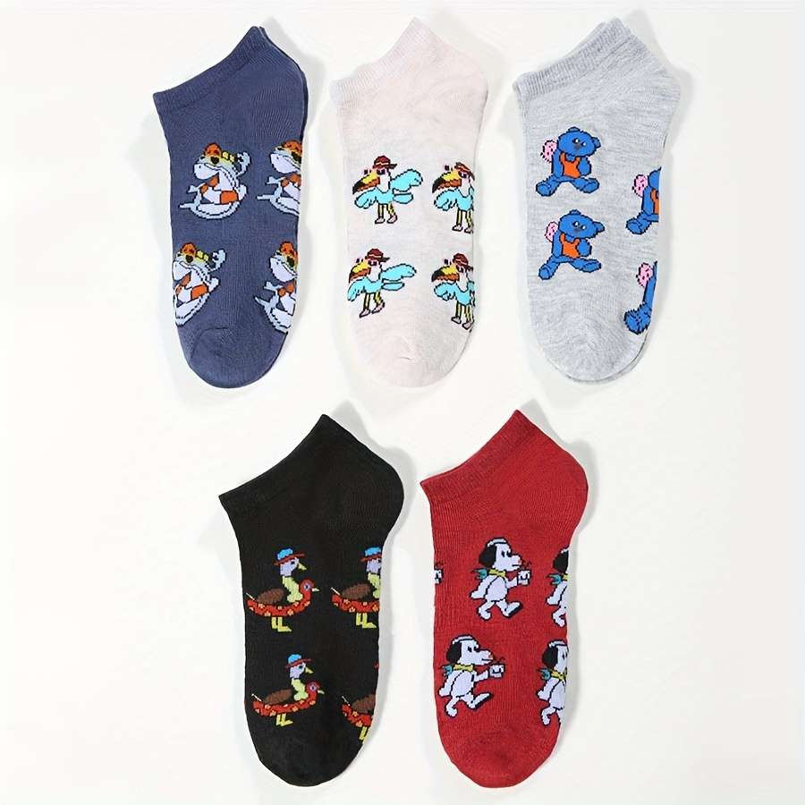 5 Pairs One Size High Elastic Socks