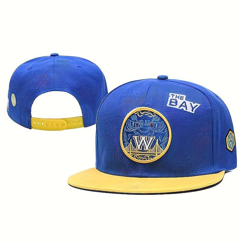 A Hip-Hop Embroidered Flat-Brim Hat Perfect