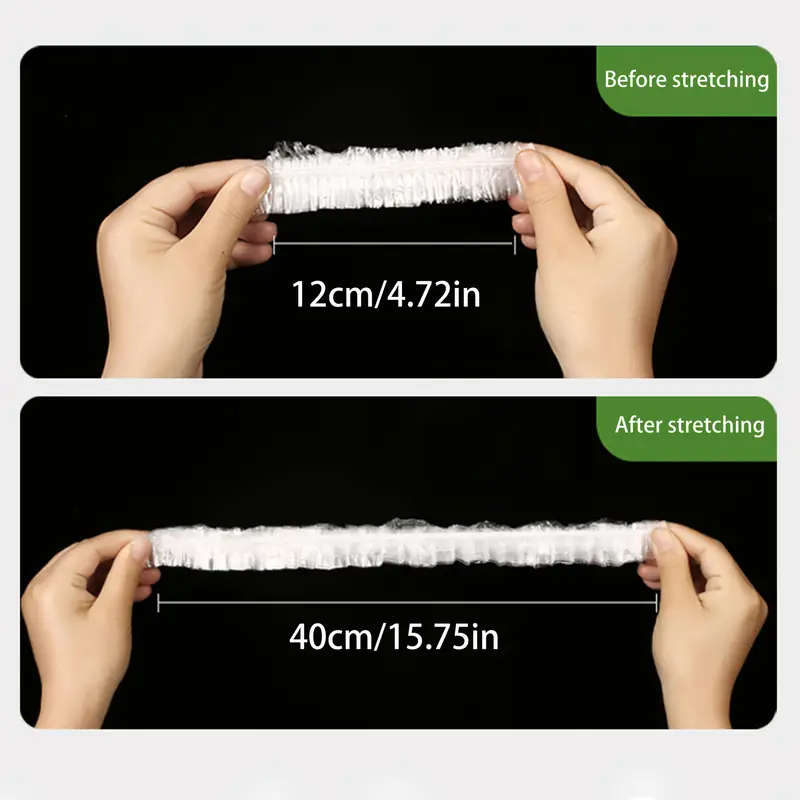 Disposable Food Covers with Elastic Edge, Durable and Convenient for Various Tableware Use, Dustproo