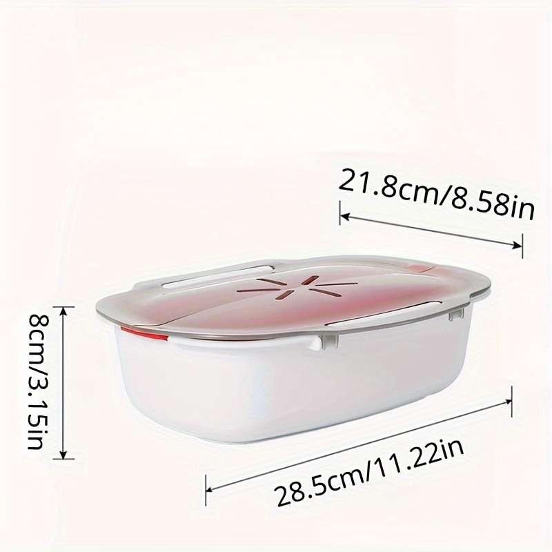 1pc Versatile Microwave Steamer for Vegetables Fish and Meat Easy-to-Use Kitchen Gadget