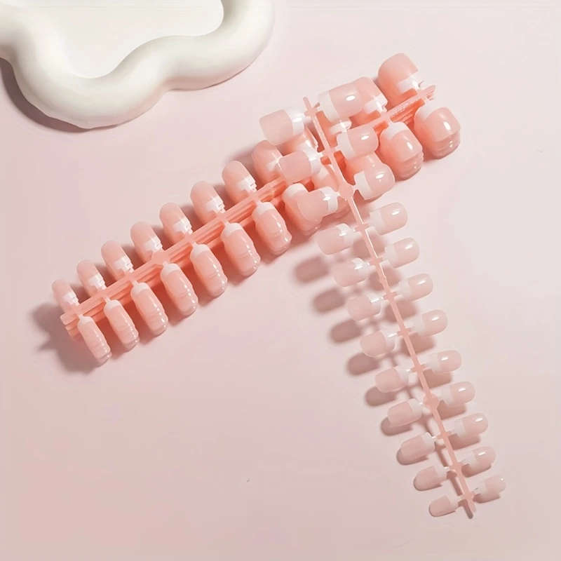 120pcs Elegant Short French Nail Stamps