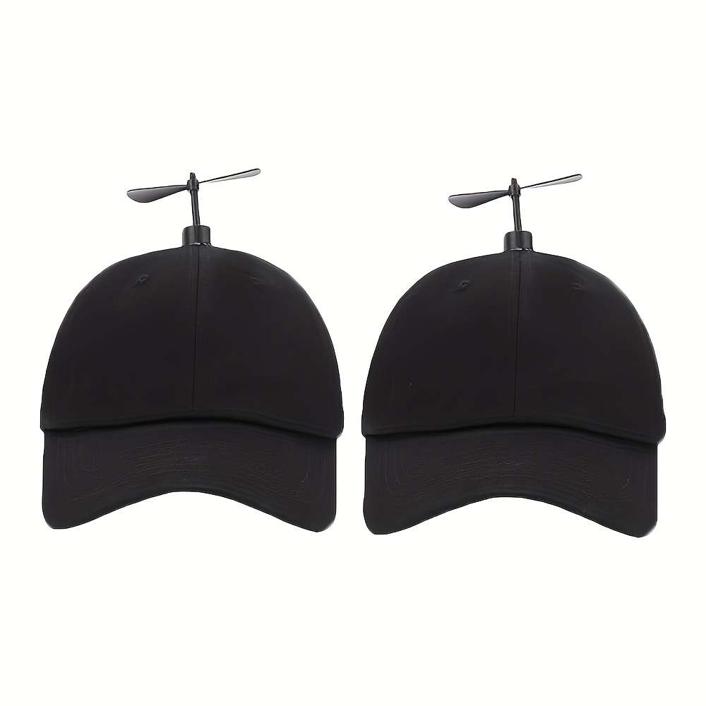 Adjustable Baseball Cap with Propeller Design Unisex Lightweight Breathable Acrylic M