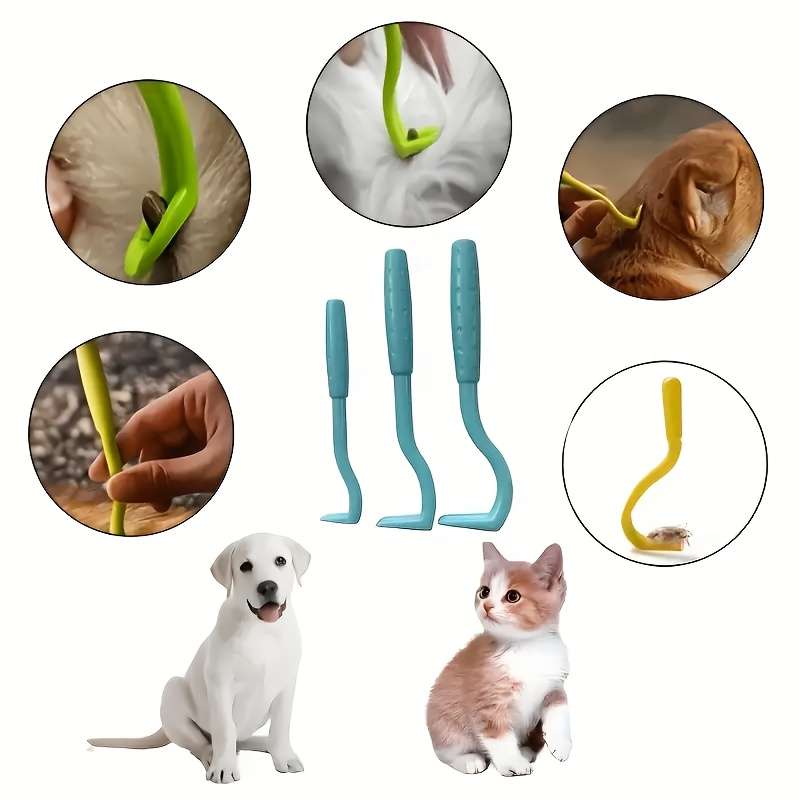 6pcs Blue Green Pet Comb