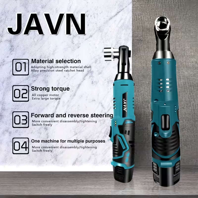12V Electric Wrench, 45NM 3/8 Inch Ratchet Wrench