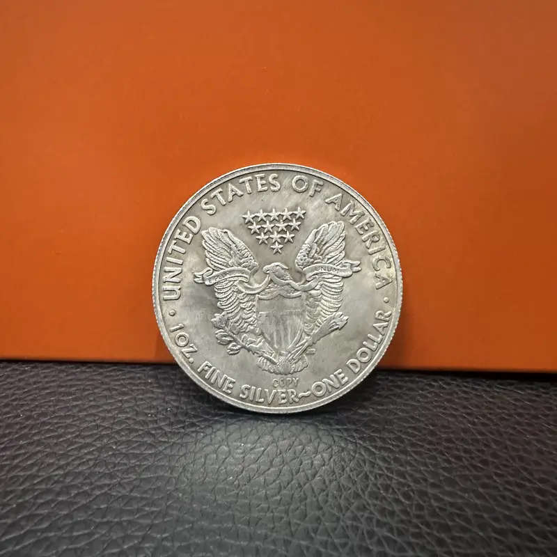 Liberty Patriotic Iron Silver-Plated Replica Coin, 1OZ Collectible Bullion