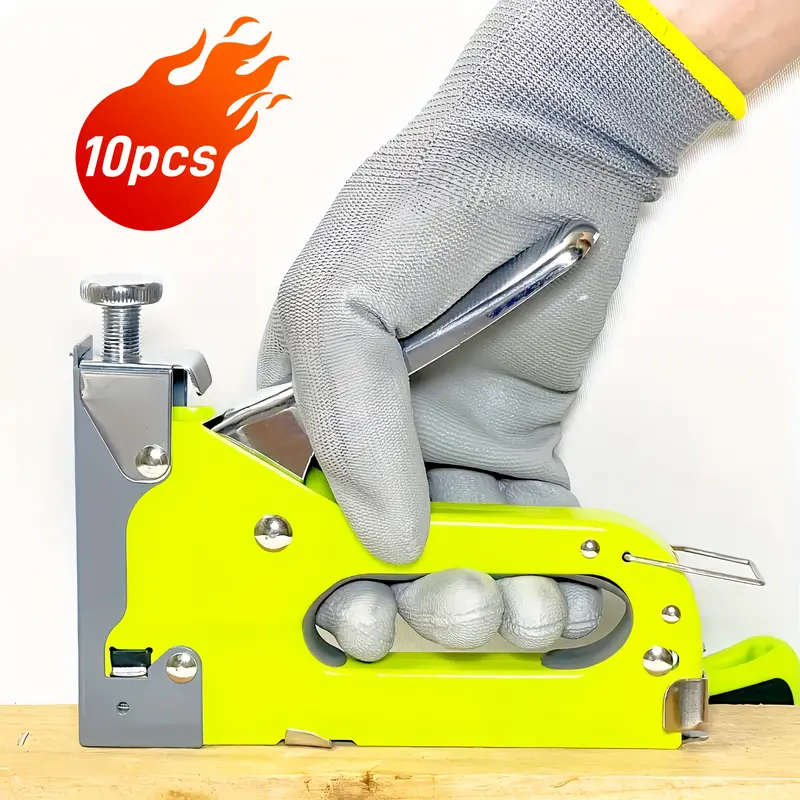 10pcs Outdoor Multifunctional Gray Gloves Size S Anti-slip and Wear-resistant Suitable for Gardening