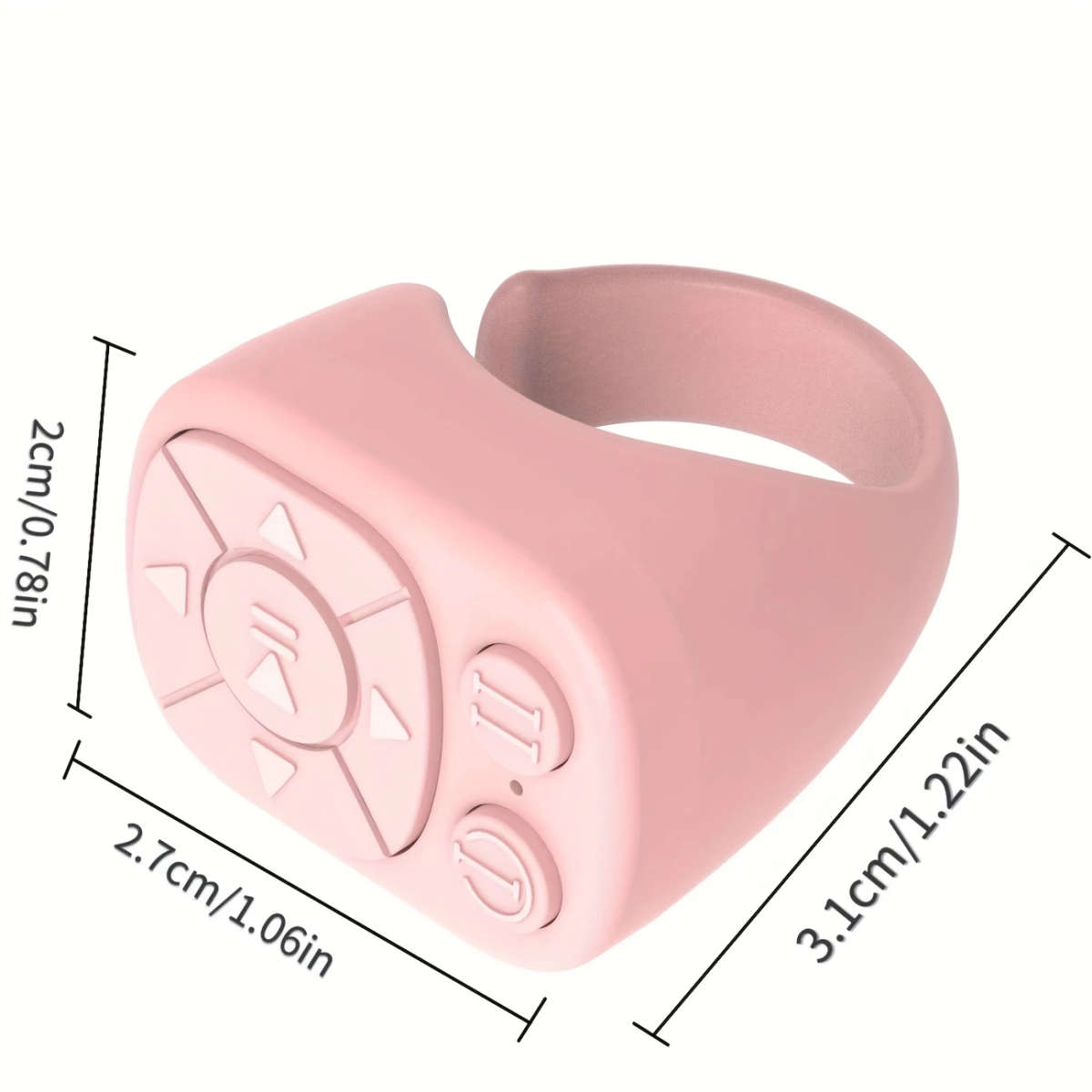 1pc Mobile Phone Wireless Remote Control Multifunctional Selfie Video Controller Video Page Turning