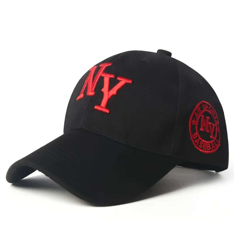 Unisex Adjustable Polyester Baseball Cap With Embroidery Sun Protection Outdoor Sports Hat