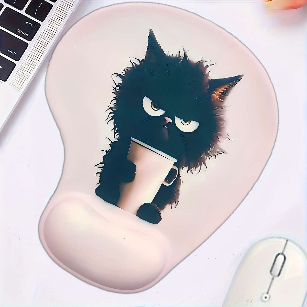 1 x Ergonomic Silicone Mouse Pad