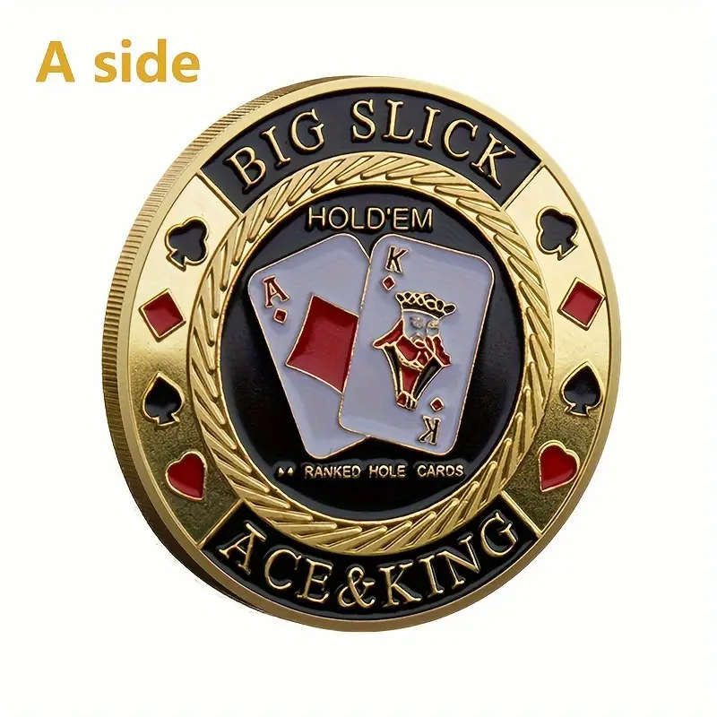 Big Slick Ace of Spades Collectible Poker Coin with Capsule 40MM Wide