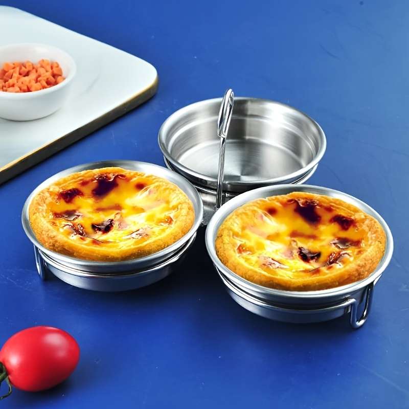 3pcs Stainless steel steaming egg mold for household boiled eggs poached eggs breakfast steam