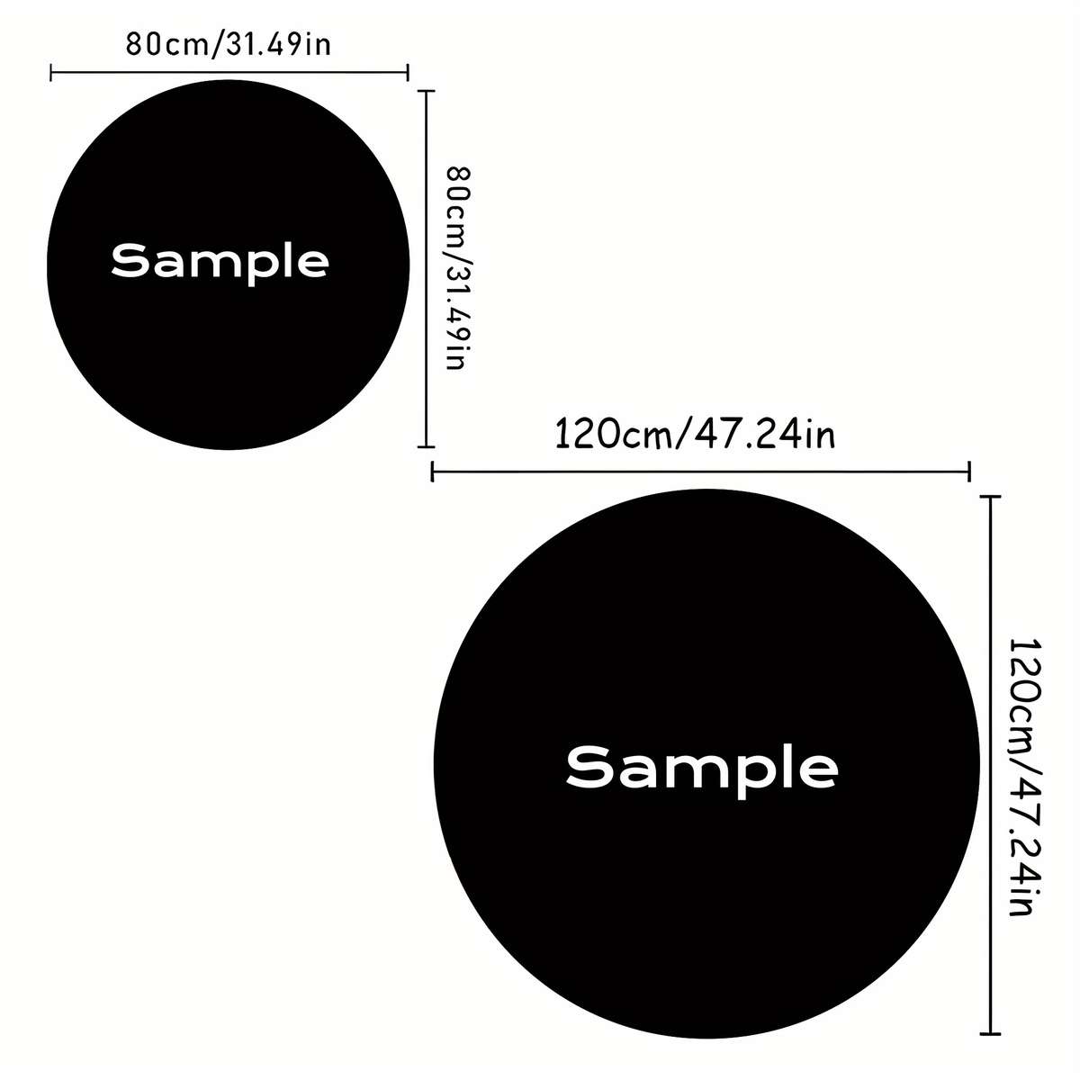 80x80cm 31.49x31.49inch Floor Mat