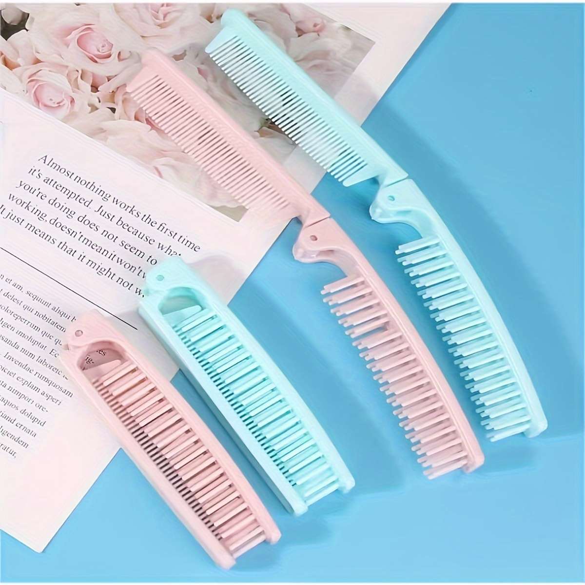 Random Color Pet Folding Comb Pet Comb