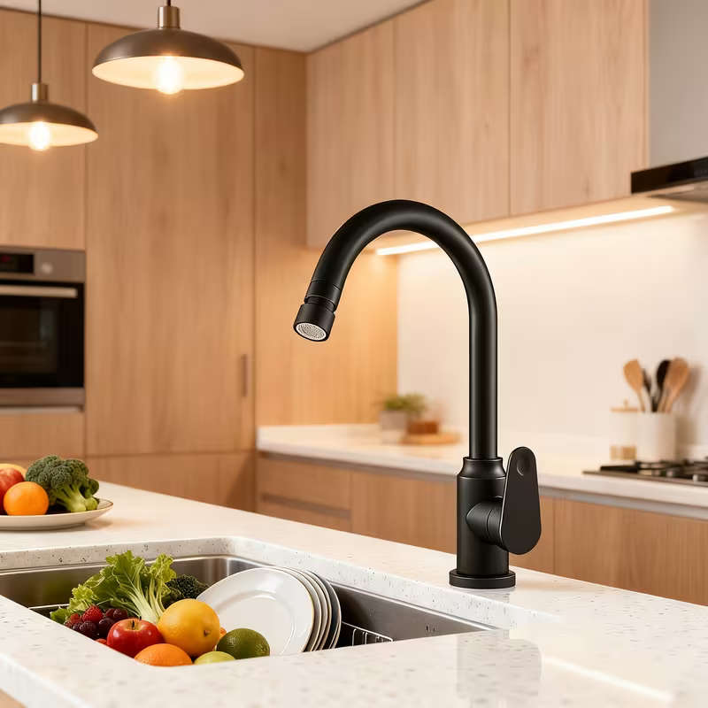 Modern Kitchen Faucet with Swirl- Sprayer